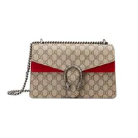 99新 GUCCI/古驰 酒神红拼款 小号28cm/迷你20cm