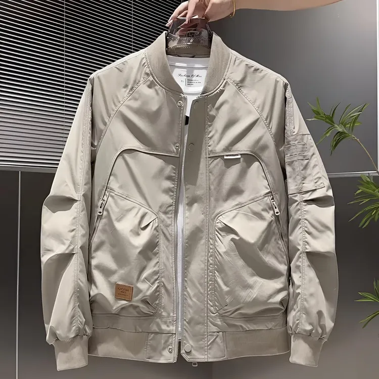 棒球服夹克男春秋新款潮牌工装褂子男装美式休闲百搭高级感外套男