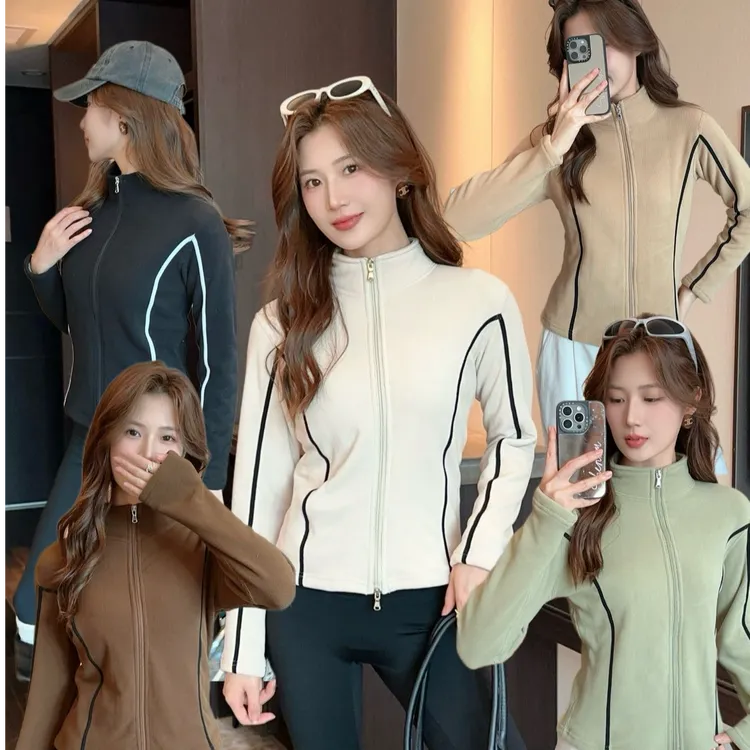 1927“塑形美学”【100绵羊毛填充】立体腰线双拉链保暖外套！