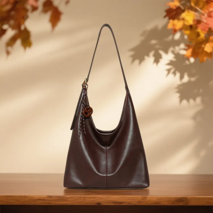 托特包包2025新款女包秋冬时尚通勤单肩包高纯单公主软皮托特包