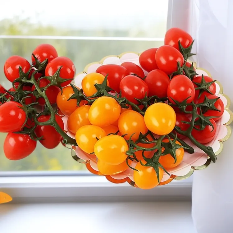 仿真水果西红柿模型道具塑料果蔬圣女果番茄展厅橱窗装饰摆件拍摄