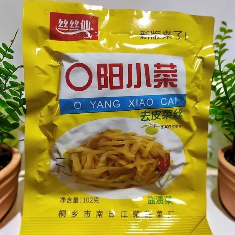 25包桐楼食品丝丝仙去皮菜丝O阳小菜榨菜萝卜102g下饭菜去皮菜丝