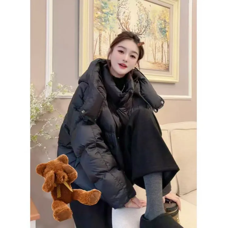 2025冬季云巅暖阳万维多米诺加厚款90白鸭绒防钻绒超高品质鸭绒服