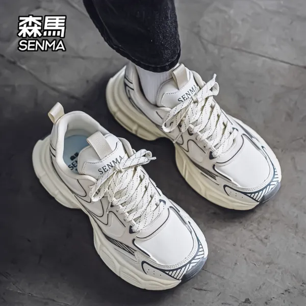 SENMA/森马秋季老爹鞋厚底休闲运动鞋百搭增高男鞋潮流时尚鞋子男