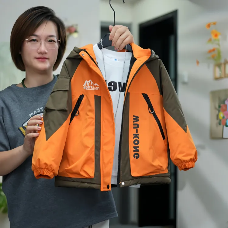 【加绒加厚棉服】男童冬装棉衣2025新款中大童冬季棉袄男孩派克棉服