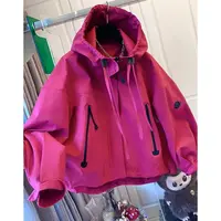 P0469独特时尚超好看休闲工装风衣外套上衣女连帽小个子爆款秋款