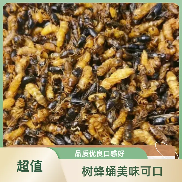 25年新鲜现炸小黄小黑组合款美味油炸蜂蛹