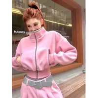 婉君Y【运动美学】加厚摇粒绒 秋冬立领夹克外套LWJ25D4TZ3575