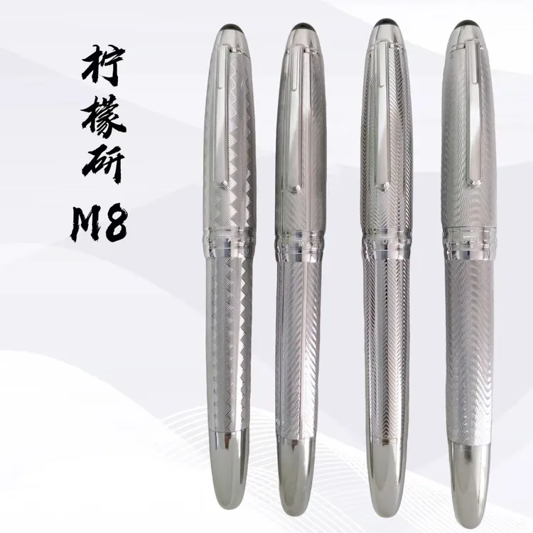 柠檬研新品M8活塞金属钢笔山纹书法练字刀锋长刀研笔尖手工打磨