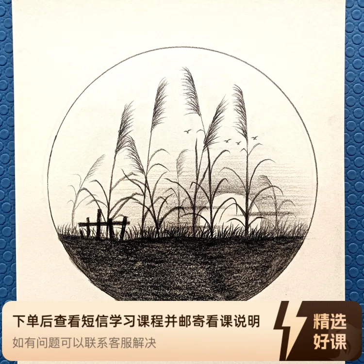 零基础学素描风景（初阶课）（留意短信解锁课程）