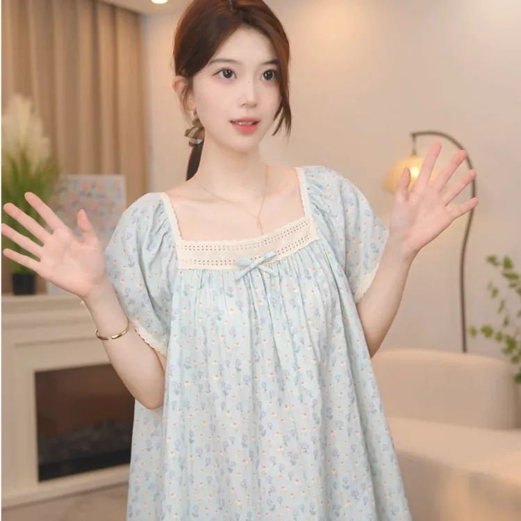 板栗小姐【悠悠】2025年新款女夏季甜美风高级家居服可外穿睡裙