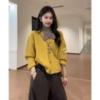 【心动足迹】100%绵羊毛慵懒风显白时尚小众纯色气质针织衫女
