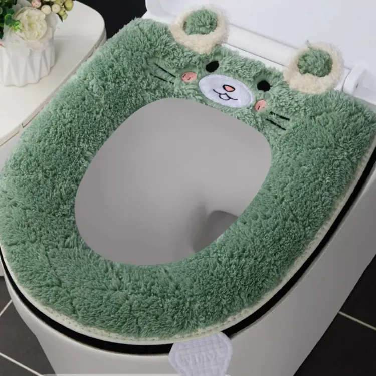 2025新款拉链款马桶垫家用可爱高颜值坐便套加厚可水洗马桶套圈