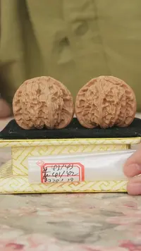 把件文玩核桃白狮子