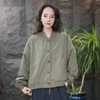 JJ宽松型复古港风短款保暖厚款棉服百搭秋冬ins时尚棉衣女简约