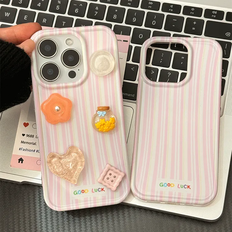 ins条纹imd适用iPhone16promax苹果13手机壳14小众15配件16pro女