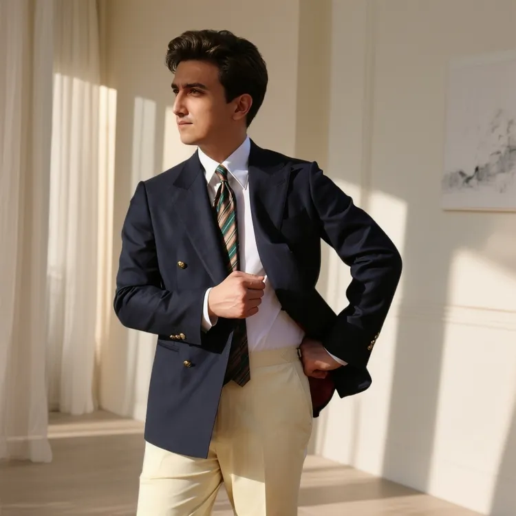 VBC 藏青布雷泽 单西男士