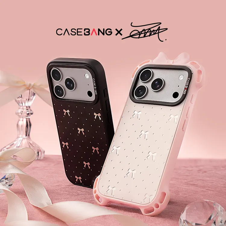 CASEBANGx波点蝴蝶结系列适用苹果iPhone17pm/16pro磁吸手机壳