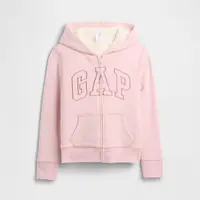 Gap2025新款袖常规款连帽宽松型刺绣卫衣休闲加绒上衣DR790006
