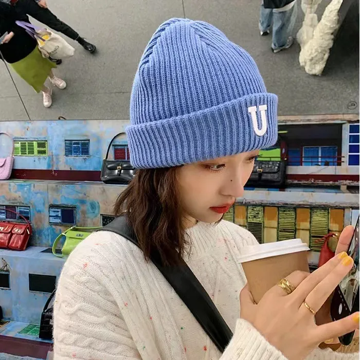 时尚帽子男冬季防风防寒保暖毛线针织帽超厚加厚加绒包头帽大头围