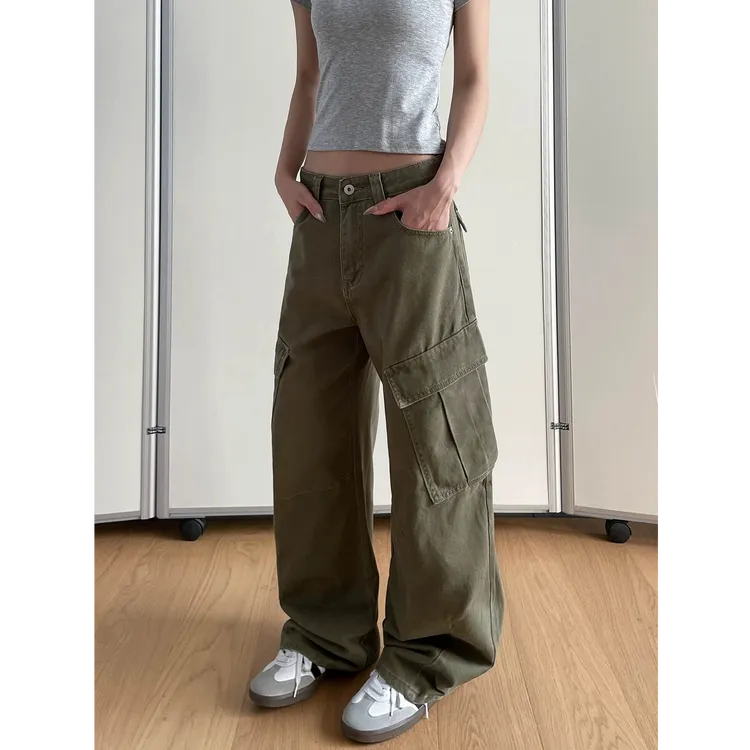 NOMIO夏季美式复古工装裤直筒宽松百搭休闲裤男女显瘦裤子