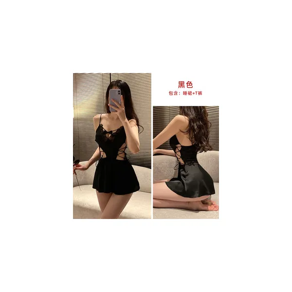 约会性感小树林睡裙