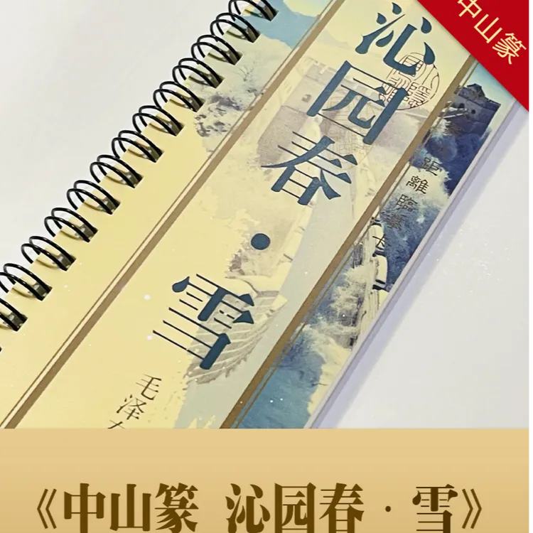 小隐见道中山篆《沁园春·雪 》字卡