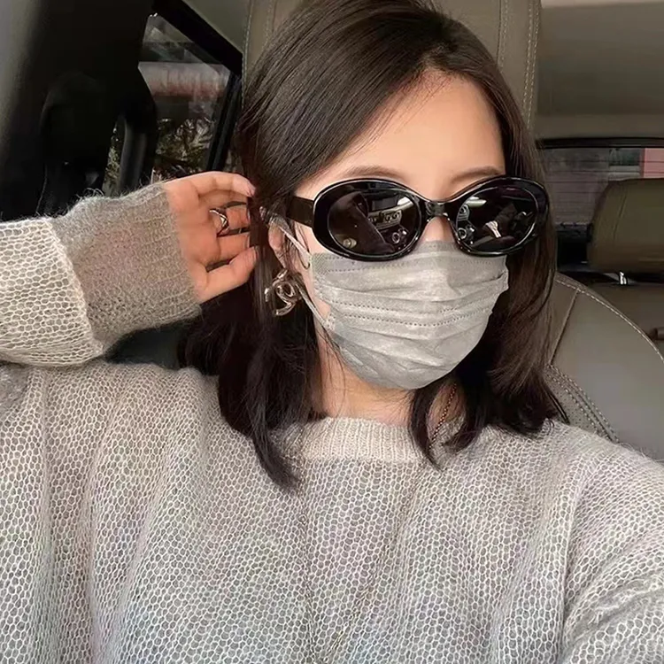 【粉丝专属】复古椭圆形墨镜女时尚网红潮流街拍防紫外线太阳眼镜