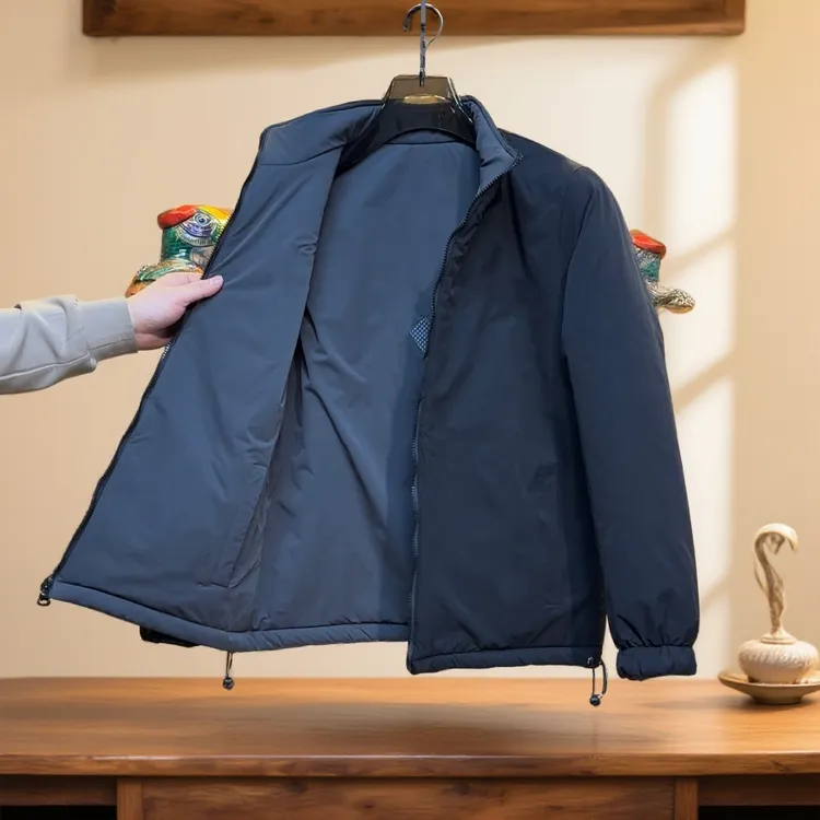 05-1冬季新款立领双面穿加厚保暖百搭款棉服薄棉外套