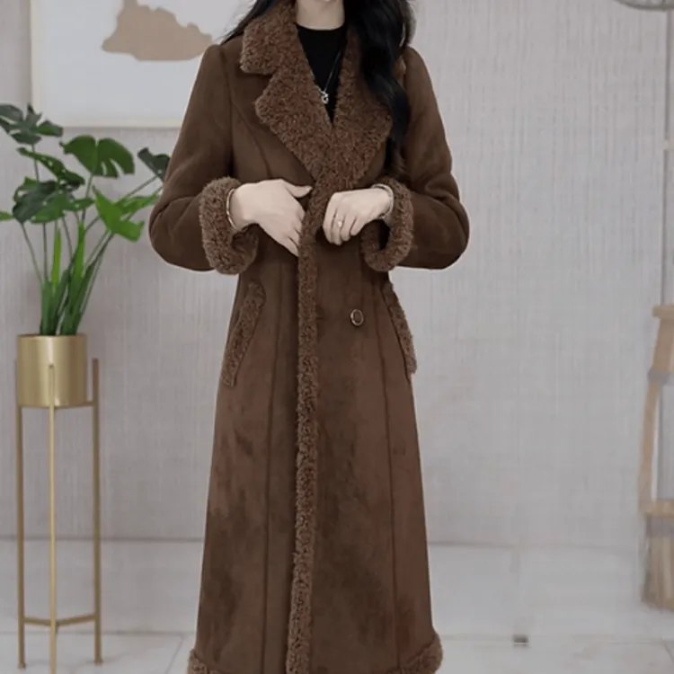 C032【毛呢外套】2025冬季新款加绒加厚保暖优雅大气显瘦毛呢外套