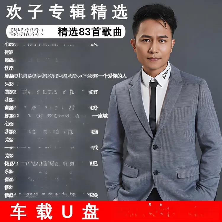 欢子专辑歌曲音乐车载u盘精选经典无损高音质流行USB汽车优盘