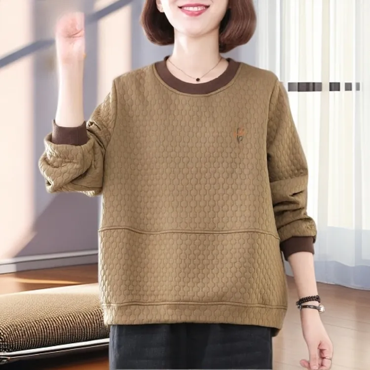 【雅岚女装】时尚洋气显瘦新款韩版宽松大码套百搭复古时髦休闲卫衣