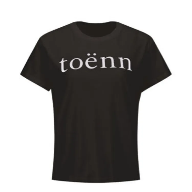 TOENN   设计师品牌  25秋冬新品短袖字母印花短款T恤女款