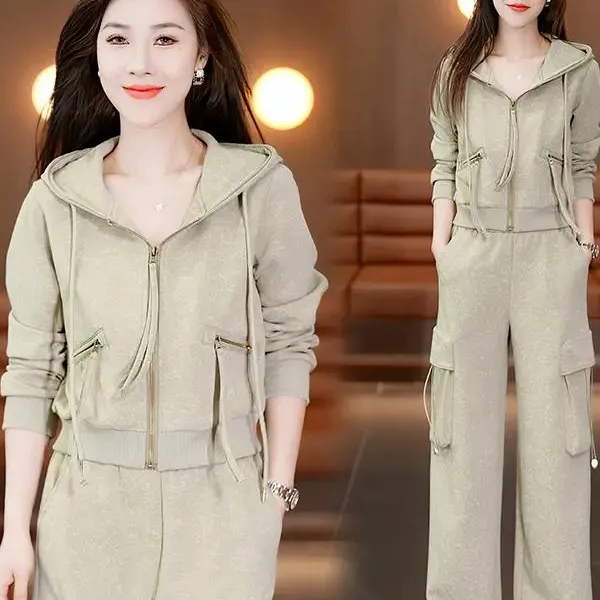 时尚套装女2025夏季新款时髦洋气无袖收腰衬衫阔腿裤气质两件套潮