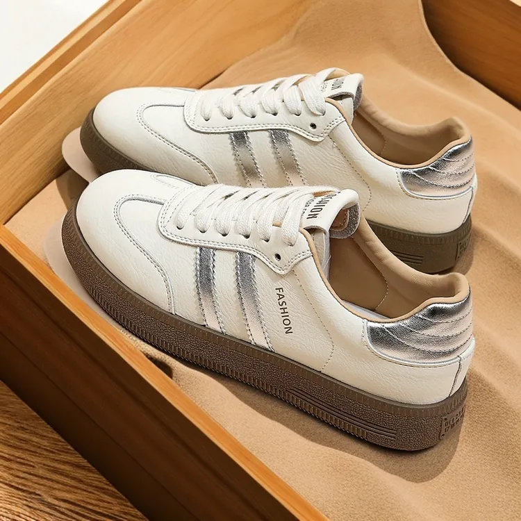 2025新款夏季潮牌百搭简约厚底女板鞋韩版德训精致流行运动休闲鞋