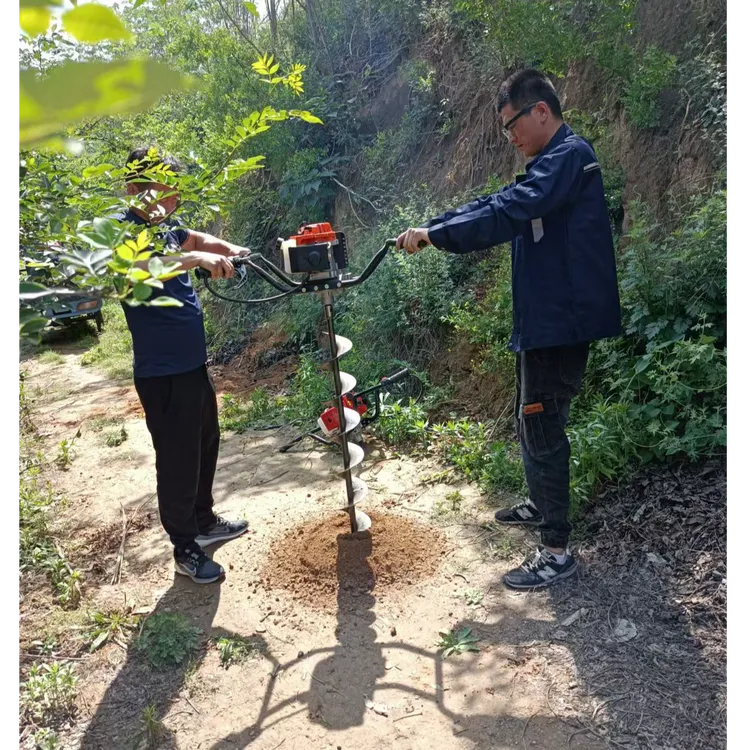 自钻式小型锚杆钻孔机 手扶式螺旋分节式斜向打孔机