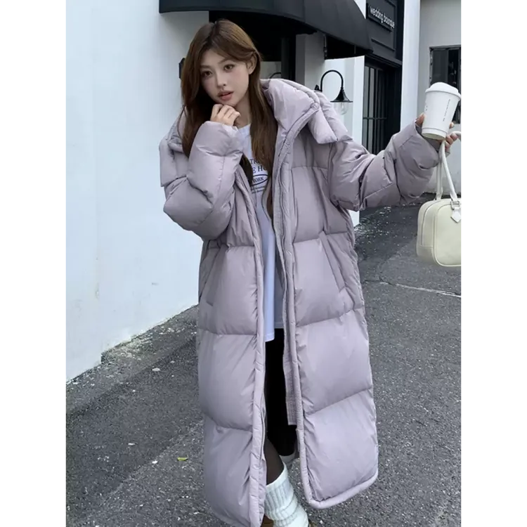 2025年女冬新款大被子超好看泡芙柔软长款过膝棉衣加厚棉服外套