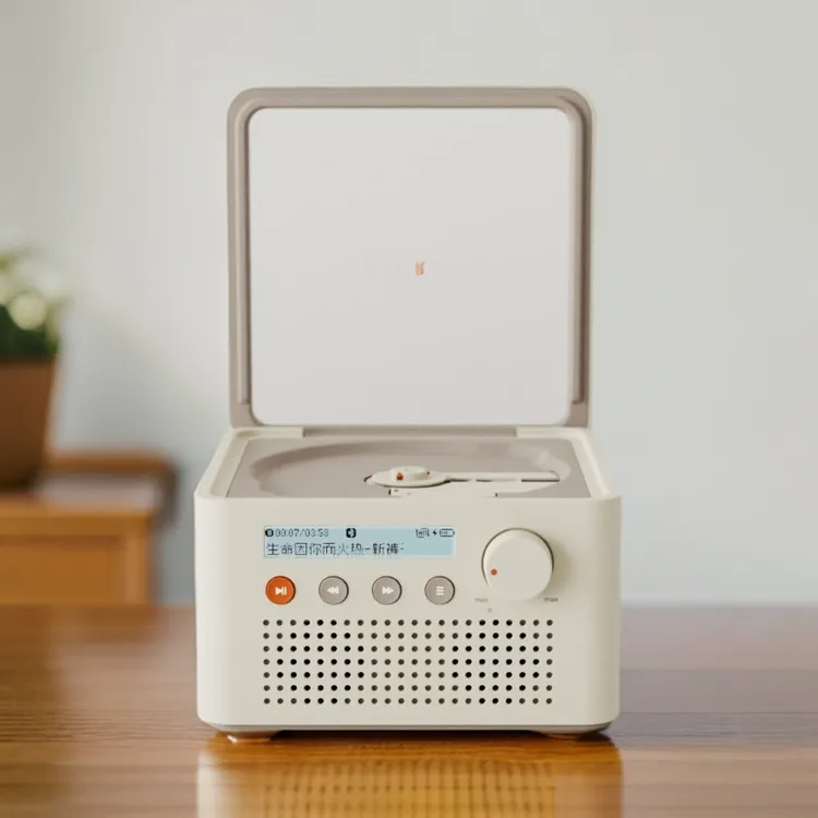 SYITREN赛塔林CD播放机R200 双向蓝牙屏幕复古音响CD一体机音箱