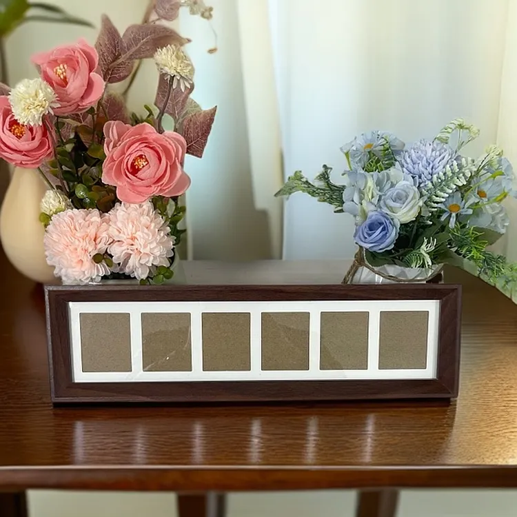 6行福币摆件增运夺金招财进宝六联相框摆台保存收藏现金保存相框