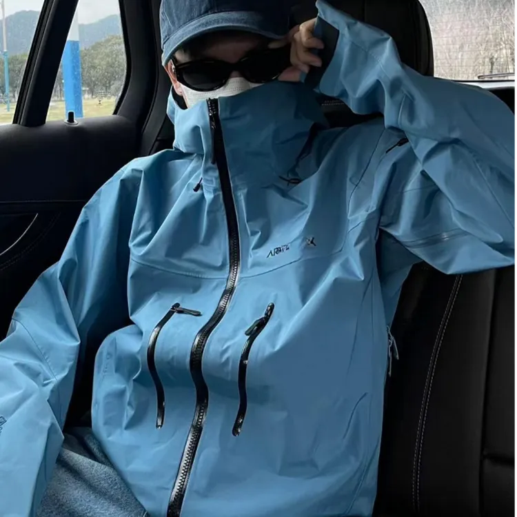 天花板硬壳鸟家SV七代全溢胶冲锋衣防水防风户外登山连帽外套三全