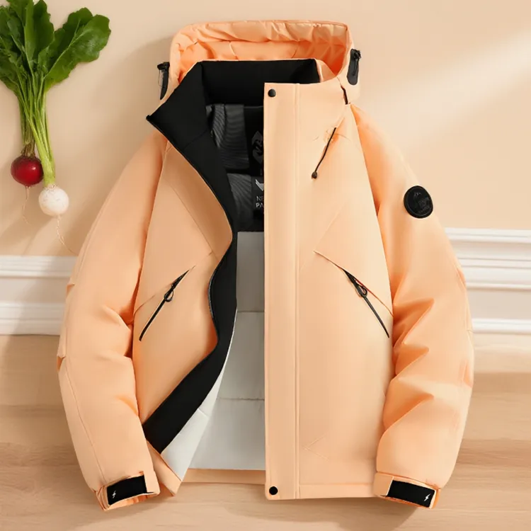 户外情侣款防水棉衣男加棉冲锋衣石墨烯工装棉服保暖连帽连帽外套