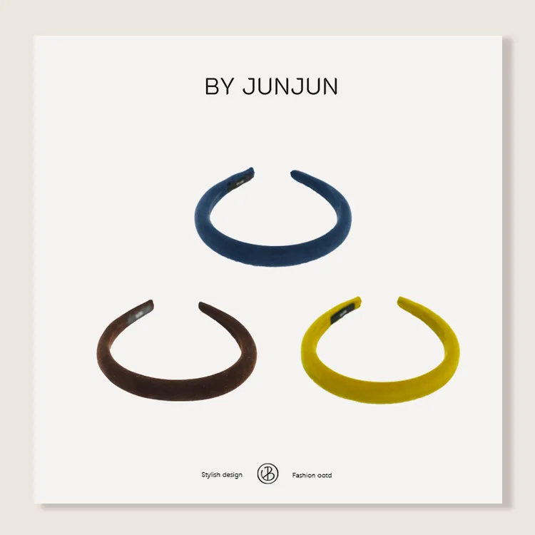 BYJUN冬季 不夹头丝绒发箍