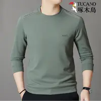 品牌男士秋季新款百搭休闲时尚长袖圆领卫衣