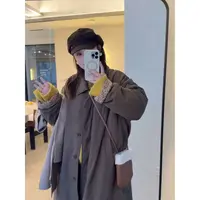 晶咕佳佳【暖暖花栗】翻领袖口拼碎花宽松大版棉服时尚百搭休闲