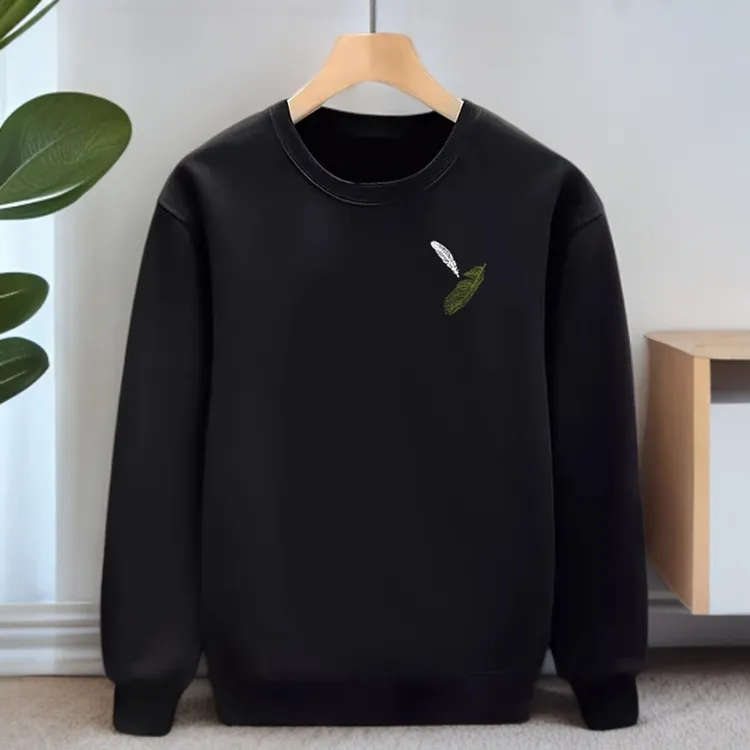 仓石一树潮牌简约圆领卫衣男春秋季2025新款宽松休闲百搭长袖外套