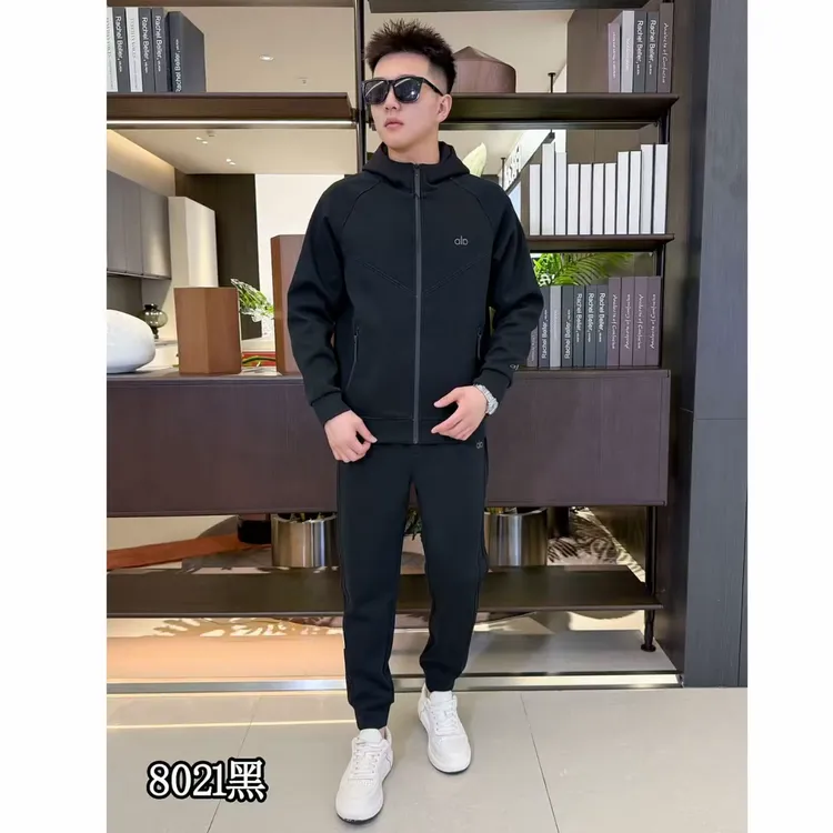 【现货】2025秋冬男士时尚休闲运动连帽开衫套装