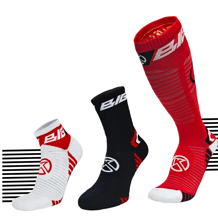 BigK 大K 压缩袜RIBS 长筒中筒短筒户外训练跑步健身休闲透气排汗