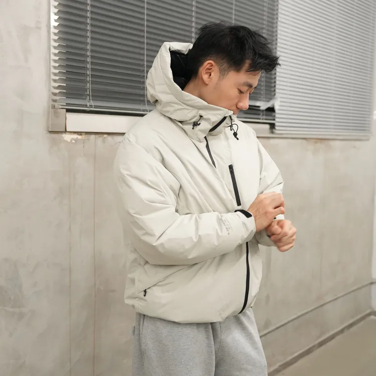 PINSKTBS 秋冬新品防风防水白鹅绒冲锋休闲男女同款软壳羽绒服