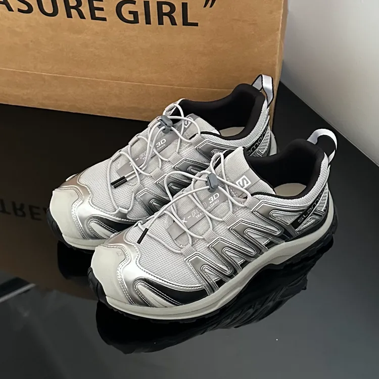 欧洲站女鞋2025新款系带舒适轻便时尚休闲运动鞋老爹鞋户外登山鞋