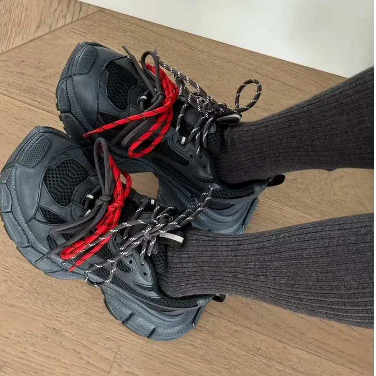 诗歌兰真皮厚底休闲老爹鞋运动鞋222369